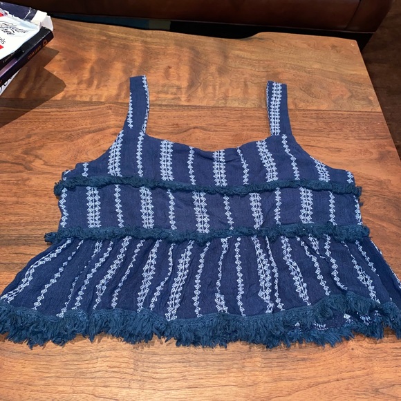 Blue Strappy Top - Picture 2 of 2
